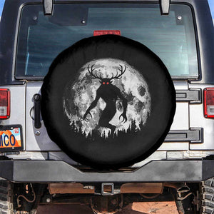 Wendigo Monster Spare Tire Cover Skinwalker Night Stroll Cryptid Full Moon TS11 No hole Black Print Your Wear
