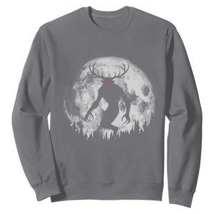 Wendigo Monster Sweatshirt Skinwalker Night Stroll Cryptid Full Moon TS11 Charcoal Print Your Wear