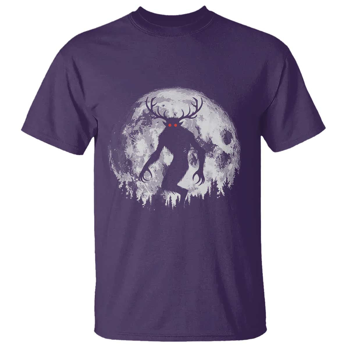 Wendigo Monster T Shirt Skinwalker Night Stroll Cryptid Full Moon TS11 Purple Print Your Wear