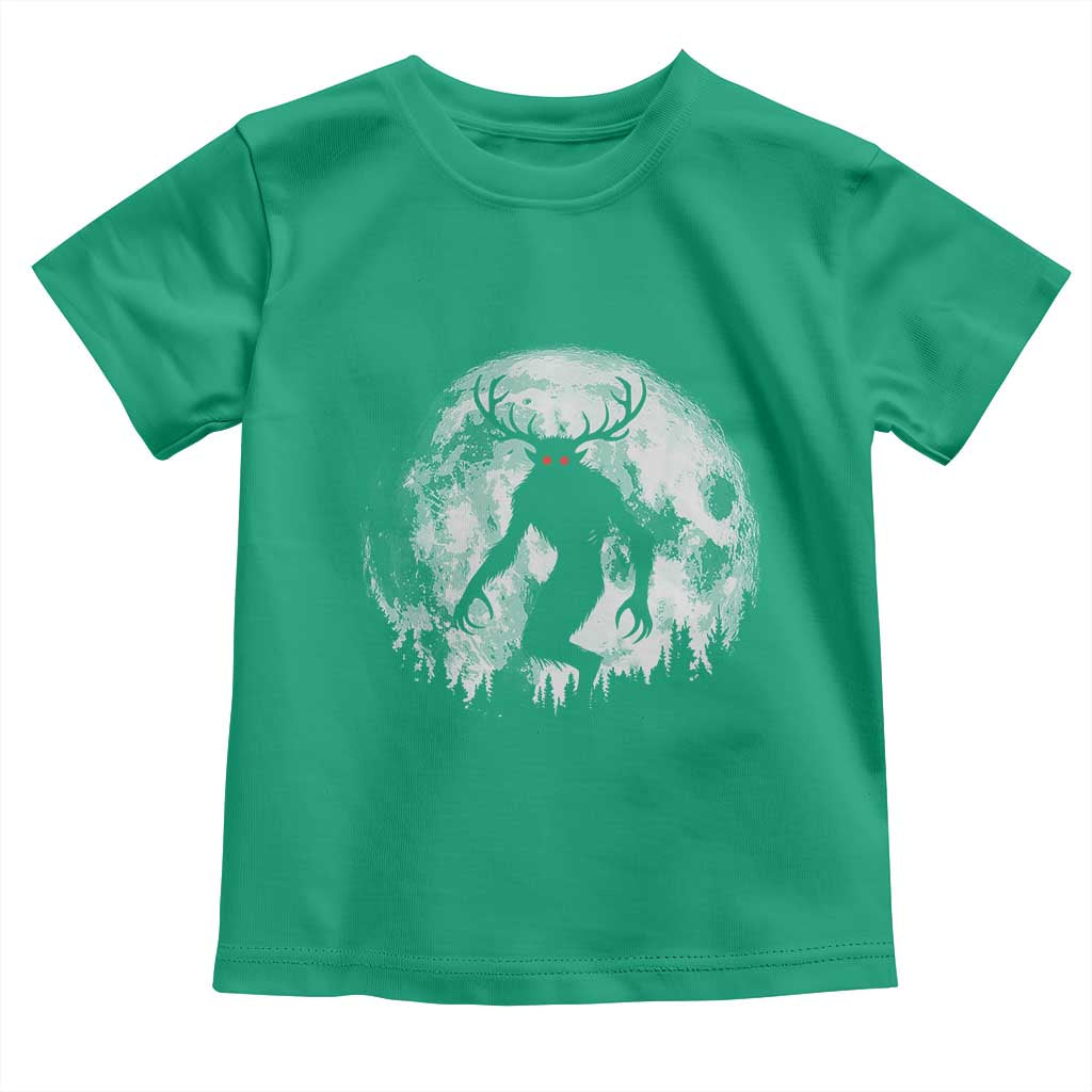 Wendigo Monster Toddler T Shirt Skinwalker Night Stroll Cryptid Full Moon TS11 Irish Green Print Your Wear