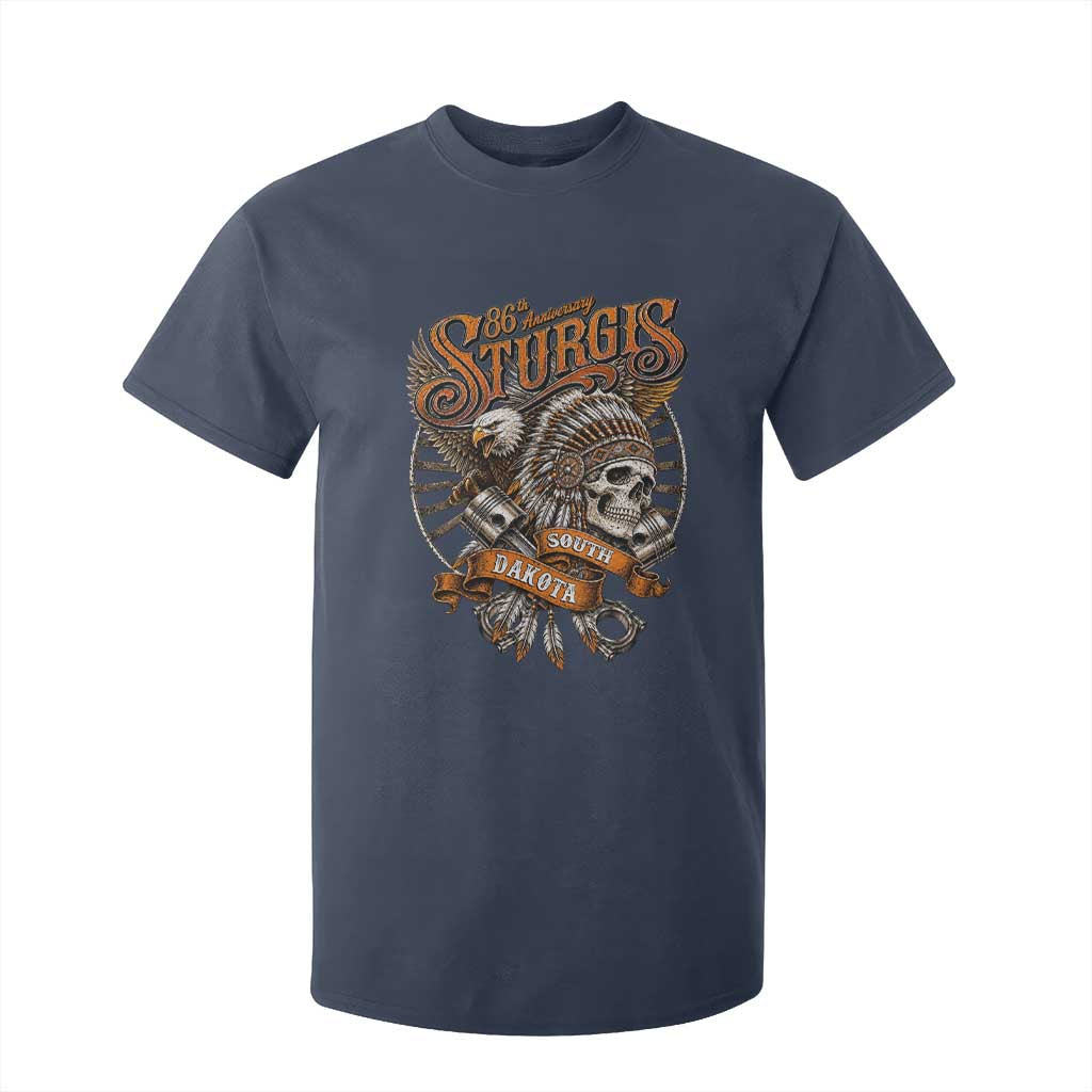 Sturgis South Dakota Indian American Rider Skull 86th Anniversary T Shirt For Kid