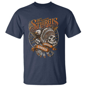 Sturgis South Dakota Indian American Rider Skull 86th Anniversary T Shirt