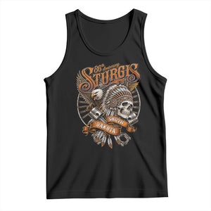 Sturgis South Dakota Indian American Rider Skull 86th Anniversary Tank Top