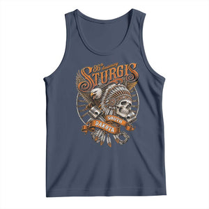 Sturgis South Dakota Indian American Rider Skull 86th Anniversary Tank Top
