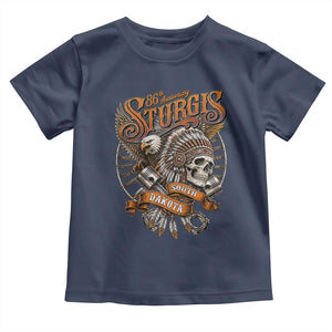 Sturgis South Dakota Indian American Rider Skull 86th Anniversary Toddler T Shirt