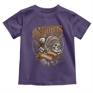 Sturgis South Dakota Indian American Rider Skull 86th Anniversary Toddler T Shirt