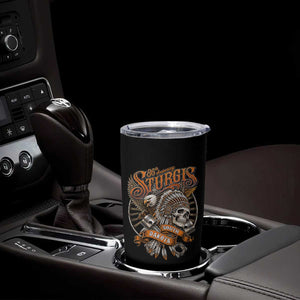 Sturgis South Dakota Indian American Rider Skull 86th Anniversary Tumbler Cup