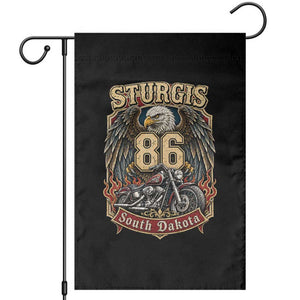 Sturgis South Dakota Motorcycle Lover Eagle 86th Anniversary Garden Flag