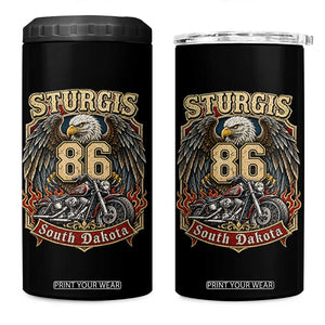 Sturgis South Dakota Motorcycle Lover Eagle 86th Anniversary 4 in 1 Can Cooler Tumbler