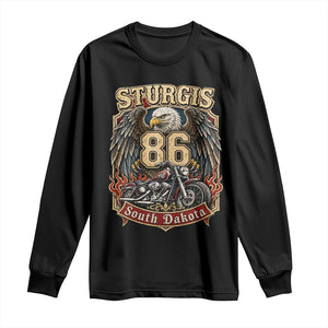 Sturgis South Dakota Motorcycle Lover Eagle 86th Anniversary Long Sleeve Shirt