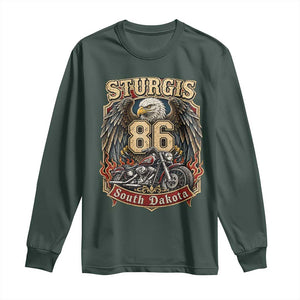 Sturgis South Dakota Motorcycle Lover Eagle 86th Anniversary Long Sleeve Shirt