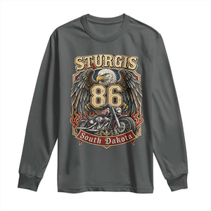 Sturgis South Dakota Motorcycle Lover Eagle 86th Anniversary Long Sleeve Shirt