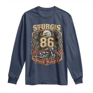 Sturgis South Dakota Motorcycle Lover Eagle 86th Anniversary Long Sleeve Shirt