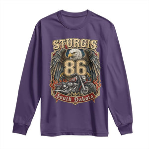 Sturgis South Dakota Motorcycle Lover Eagle 86th Anniversary Long Sleeve Shirt