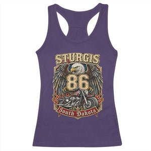 Sturgis South Dakota Motorcycle Lover Eagle 86th Anniversary Racerback Tank Top