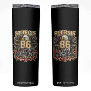 Sturgis South Dakota Motorcycle Lover Eagle 86th Anniversary Skinny Tumbler