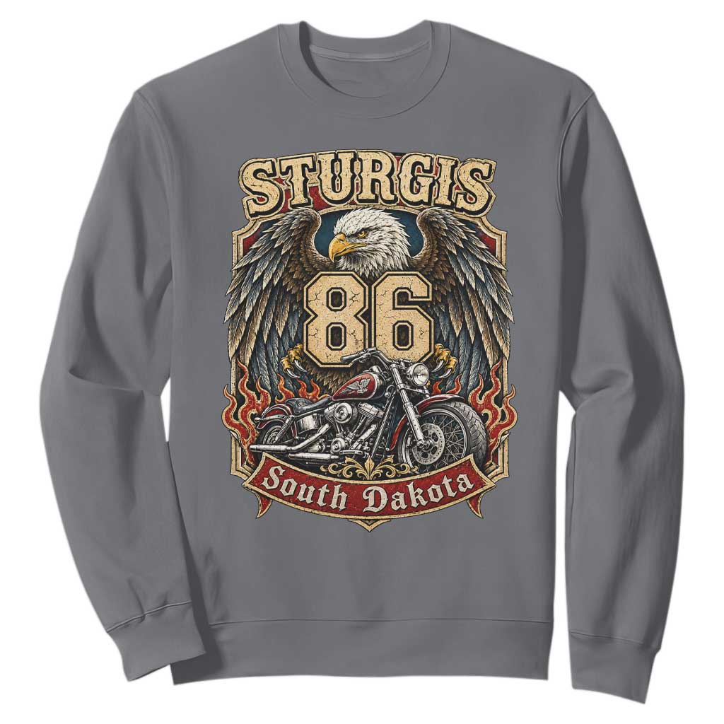 Sturgis South Dakota Motorcycle Lover Eagle 86th Anniversary Sweatshirt