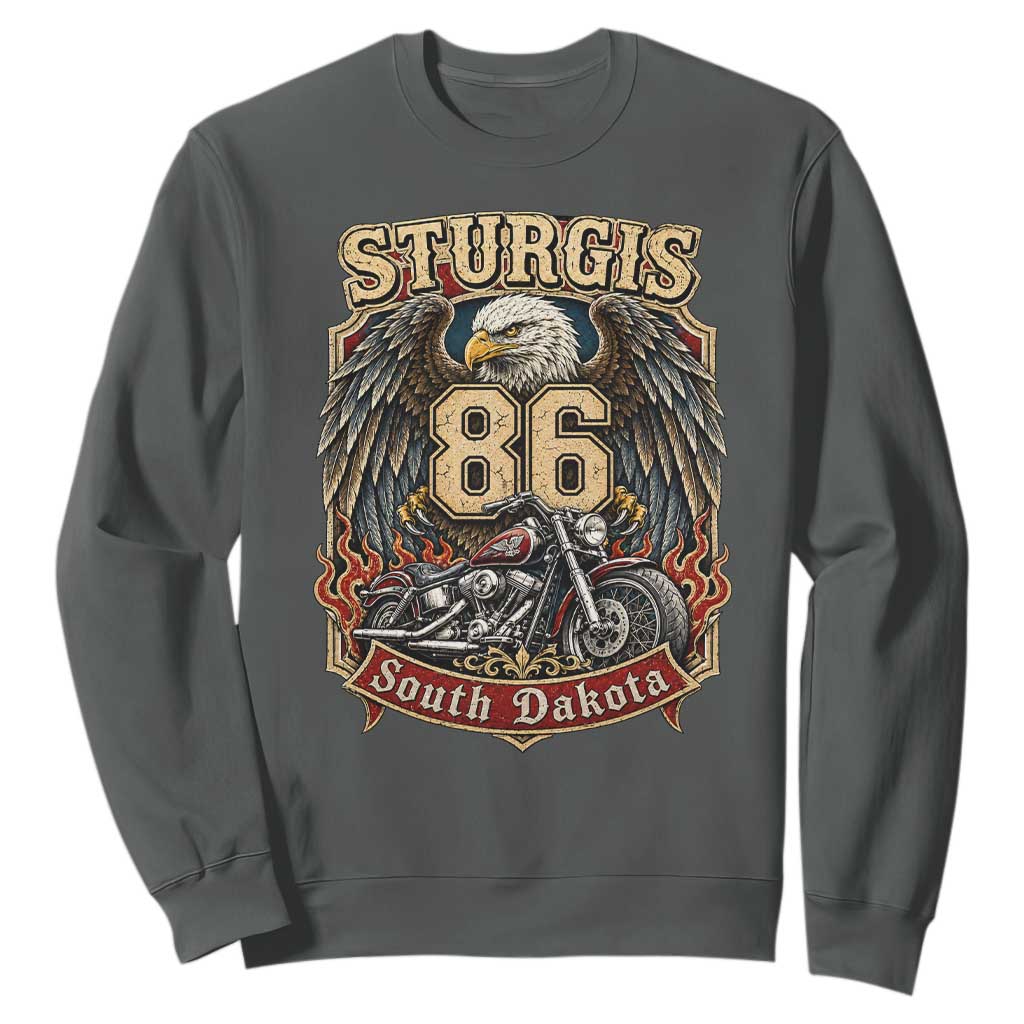 Sturgis South Dakota Motorcycle Lover Eagle 86th Anniversary Sweatshirt