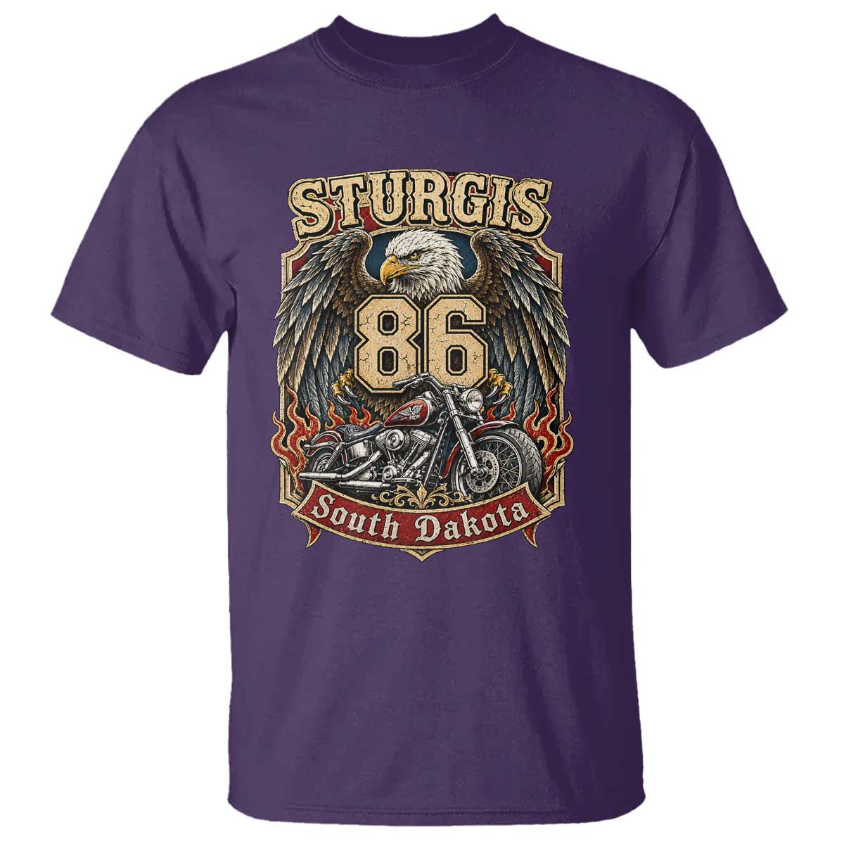 Sturgis South Dakota Motorcycle Lover Eagle 86th Anniversary T Shirt