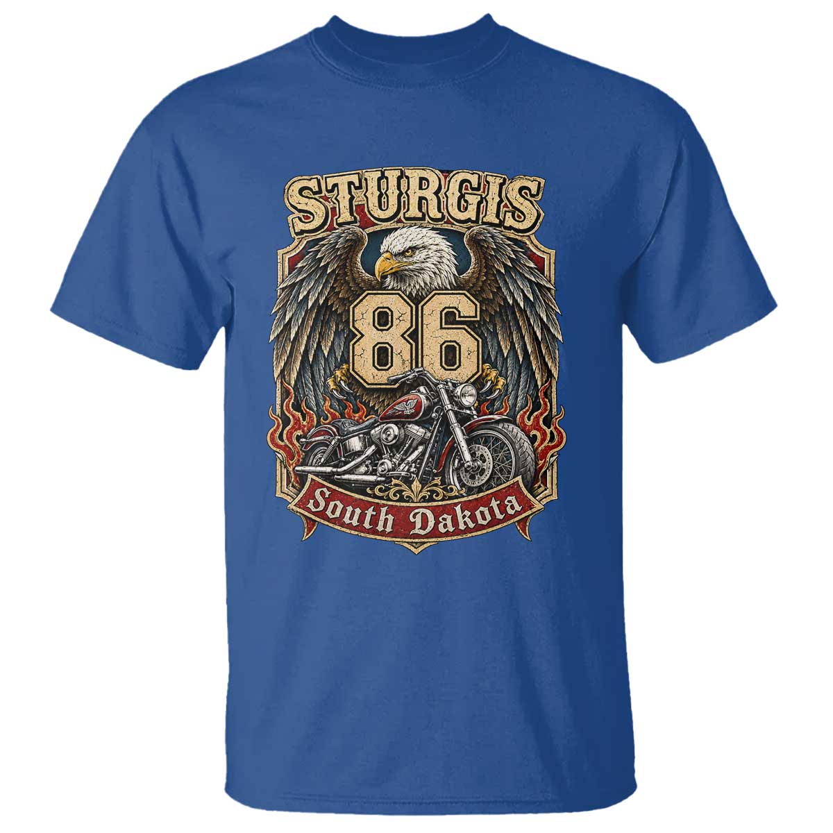 Sturgis South Dakota Motorcycle Lover Eagle 86th Anniversary T Shirt