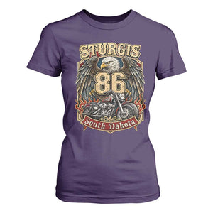 Sturgis South Dakota Motorcycle Lover Eagle 86th Anniversary T Shirt For Women