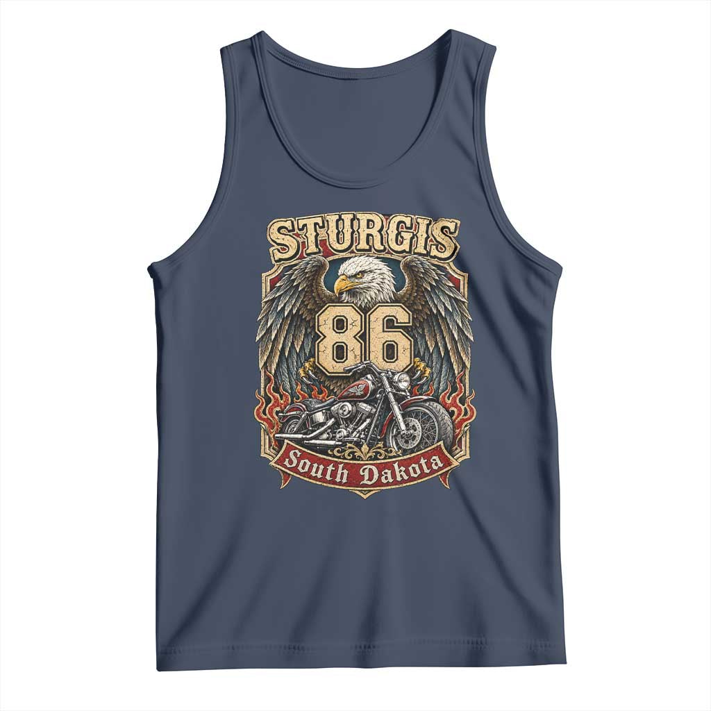 Sturgis South Dakota Motorcycle Lover Eagle 86th Anniversary Tank Top