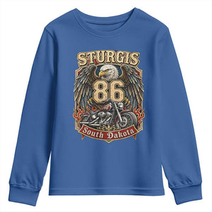 Sturgis South Dakota Motorcycle Lover Eagle 86th Anniversary Youth Sweatshirt