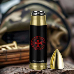 Deus Vult Ordo Silentium Knights Templar Est 1119 Bullet Tumbler Crusader Cross
