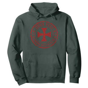 Deus Vult Ordo Silentium Knights Templar Est 1119 Hoodie Crusader Cross