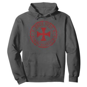 Deus Vult Ordo Silentium Knights Templar Est 1119 Hoodie Crusader Cross