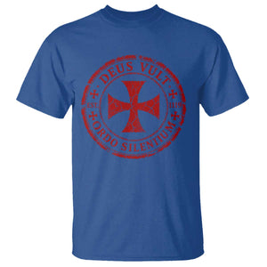 Deus Vult Ordo Silentium Knights Templar Est 1119 T Shirt Crusader Cross