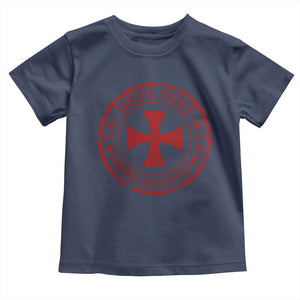 Deus Vult Ordo Silentium Knights Templar Est 1119 Toddler T Shirt Crusader Cross