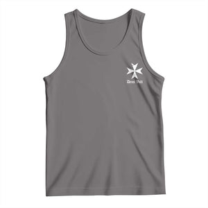 Knights Hospitaller Maltese Cross Catholic Christian Deus Vult Tank Top