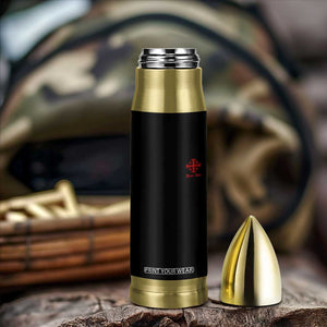Deus Vult Catholic Knight Templar Jerusalem Cross Bullet Tumbler