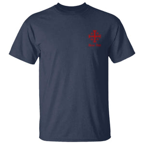 Deus Vult Catholic Knight Templar Jerusalem Cross T Shirt