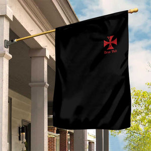 Deus Vult Catholic Knight Templar Crusader Cross Faith Garden Flag