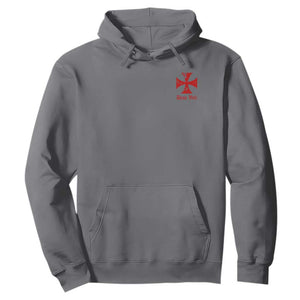 Deus Vult Catholic Knight Templar Crusader Cross Faith Hoodie