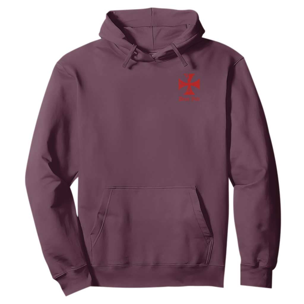 Deus Vult Catholic Knight Templar Crusader Cross Faith Hoodie