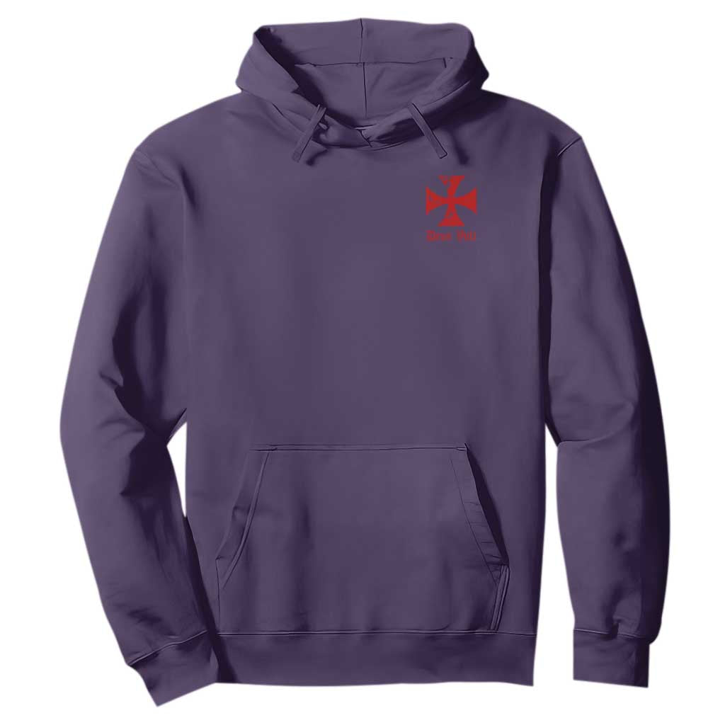 Deus Vult Catholic Knight Templar Crusader Cross Faith Hoodie