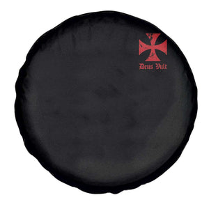Deus Vult Catholic Knight Templar Crusader Cross Faith Spare Tire Cover