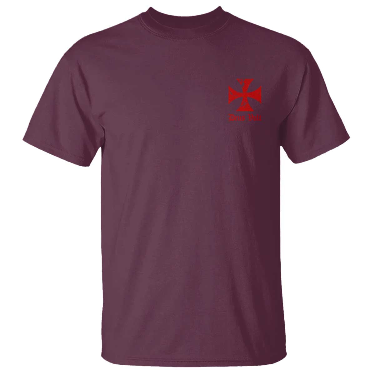 Deus Vult Catholic Knight Templar Crusader Cross Faith T Shirt