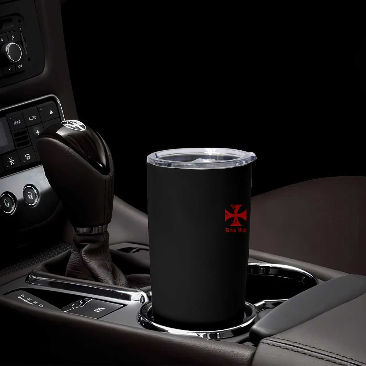Deus Vult Catholic Knight Templar Crusader Cross Faith Tumbler Cup