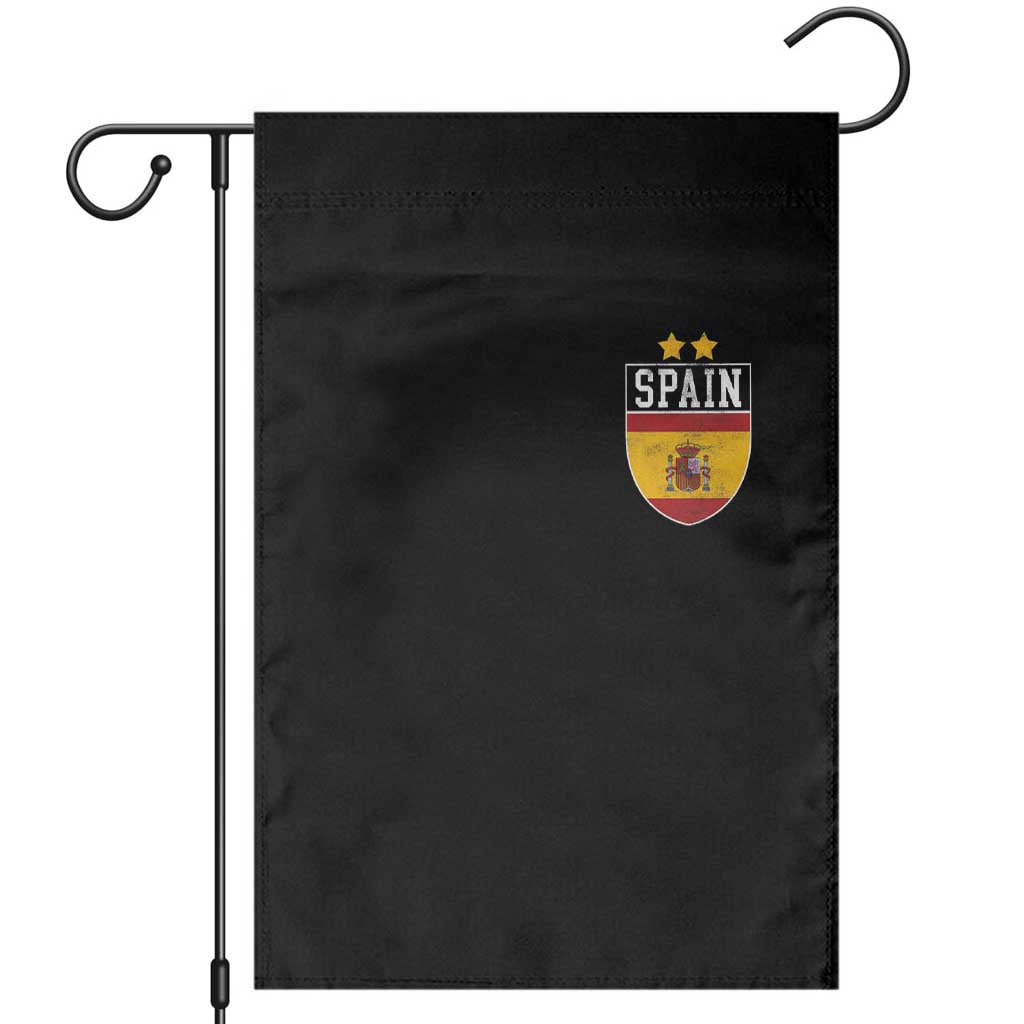 Spain 2nd Star Espana Football Crest Garden Flag TS11 Black Print Your Wear