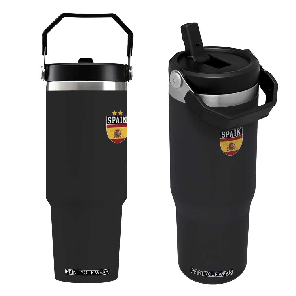 Spain 2nd Star Espana Football Crest Flip Straw Tumbler