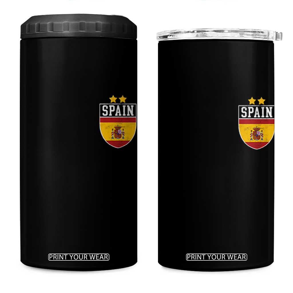 Spain 2nd Star Espana Football Crest 4 in 1 Can Cooler Tumbler