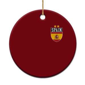 Spain 2nd Star Espana Football Crest Ceramic Ornament