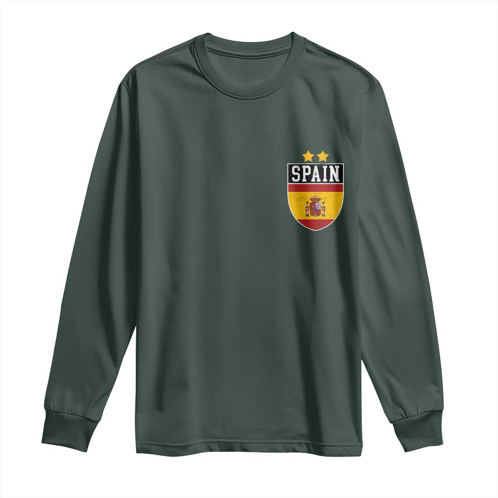 Spain 2nd Star Espana Football Crest Long Sleeve Shirt