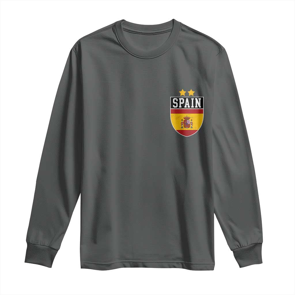 Spain 2nd Star Espana Football Crest Long Sleeve Shirt