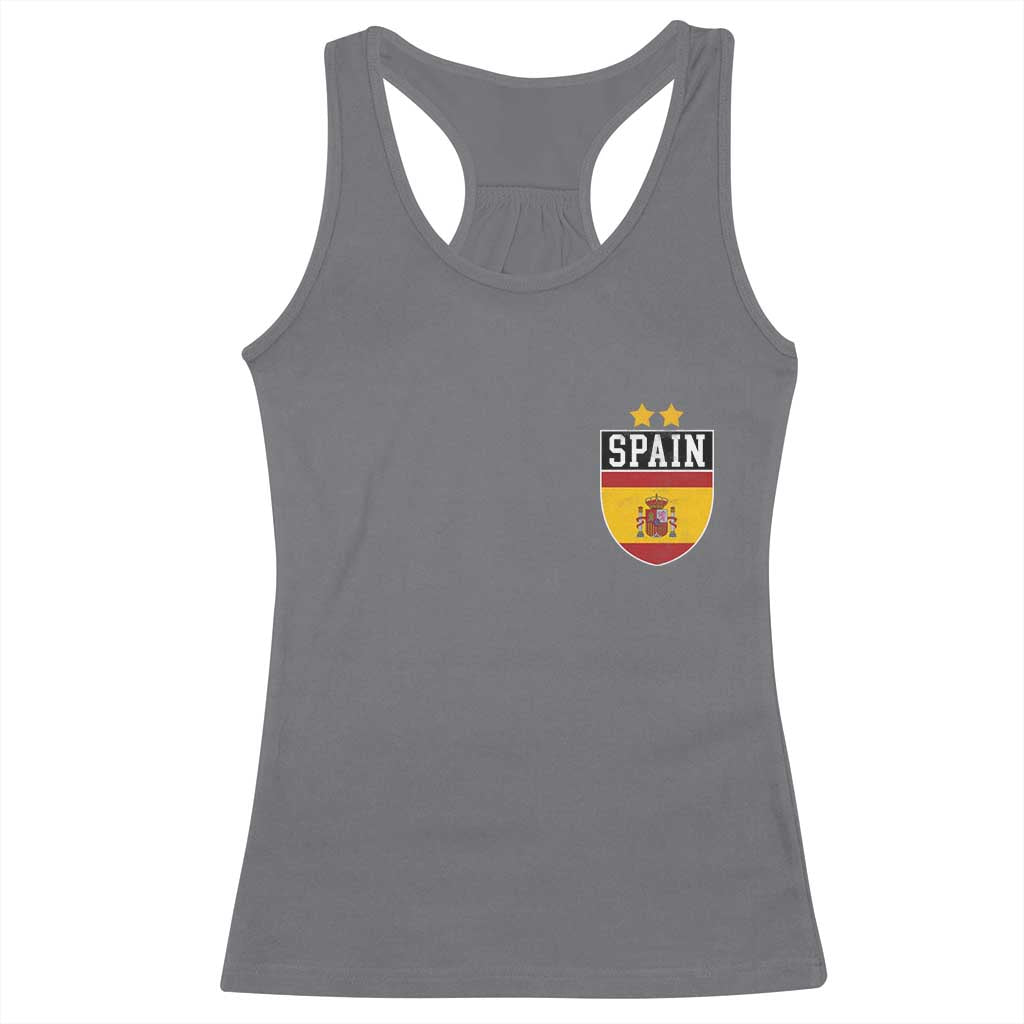 Spain 2nd Star Espana Football Crest Racerback Tank Top
