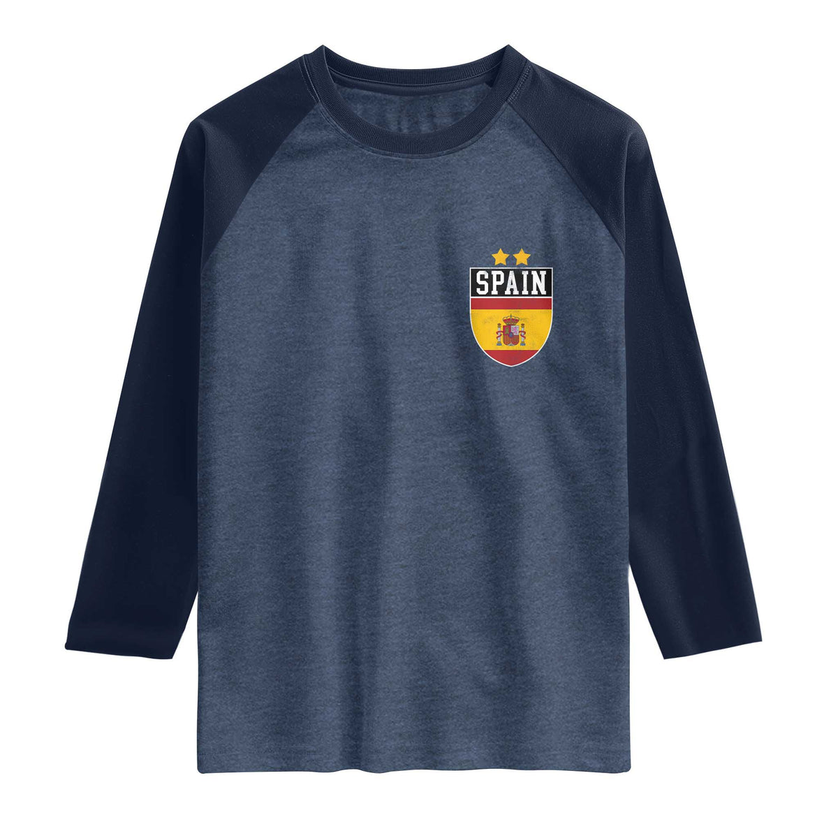 Spain 2nd Star Espana Football Crest Raglan Shirt